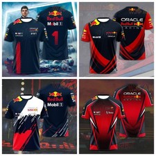 2025 New Red Bull Print Vendita calda T-shirt sportiva da corsa all'aperto Tuta