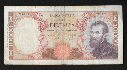 Italia banconota 10000 lire - italia,