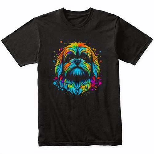 Shirt lhasa apso arte cane - apso,
