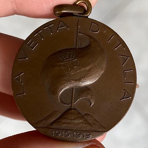 Medaglia vetta italia - medaglia, d'italia