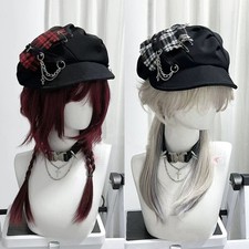 Cappello donna dolce stile cool punk berretto scuro cappello gotico lollita ragazza berretto