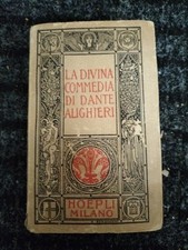 Hoepli Milano-La Divina Commedia di Dante Alighieri 12,4 X 7,6 Cm.
