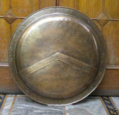 Antico scudo greco ottone - antico,