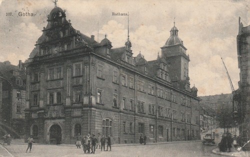 Cartolina gotha municipio - cartolina,