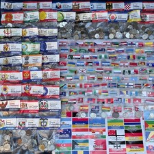 Lotto Collezione Monete Mondiali: 1500 Monete Estere da 150 Paesi ⭐⭐⭐⭐⭐