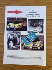 DECALS 1/43 FORD GT70