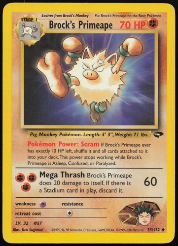 Pokemon tcg brock primeape - tcg,