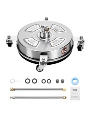 VEVOR Idropulitrice per Superfici 4 Ruote 275,8 Bar Max 2 Lance Estese 355,6 mm