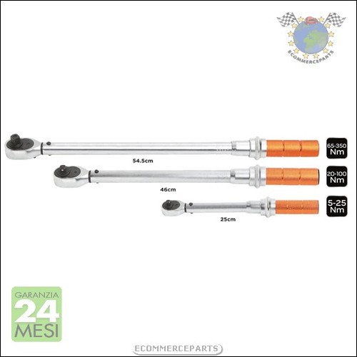 Set chiavi dinamometriche - dinamometriche, 1/4"