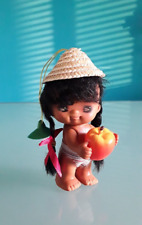 Bambola di gomma, vintage, Made in Hong Kong, altezza 13 cm.