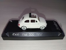Fiat 500 1957 SOLIDO 1:43 CON BASE E TECA MODELLINO AUTO DIE CAST 