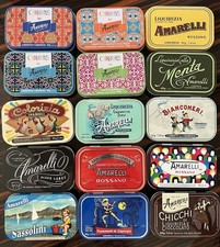 Lotto Scatole Latta Lattine Amarelli Vuote