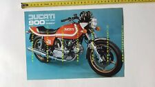 Ducati 900 Darmah SD 1977 depliant originale italiano brochure BEVEL