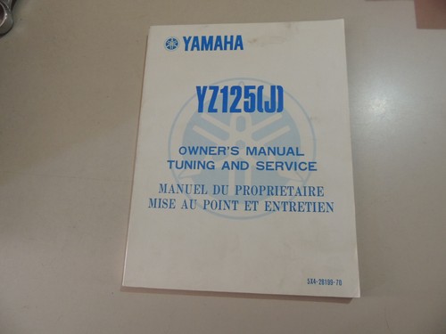 Yamaha 125 1982 - yz, (j)