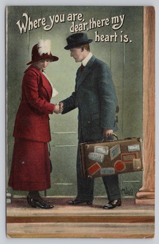 Cartolina sentimentale vintage