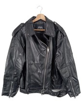 ZARA Giacca in ecopelle Donna