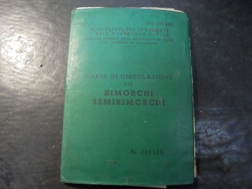 Libretto circolazione