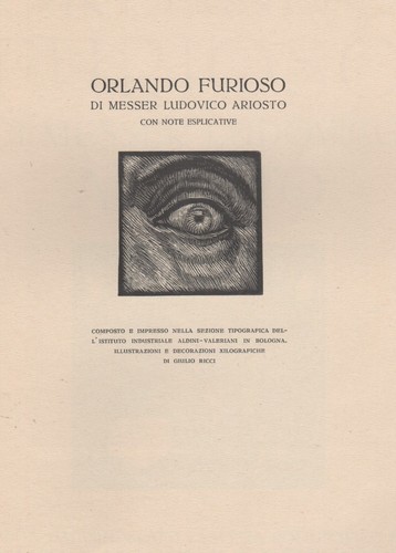 Guido ricci orlando furioso - -,