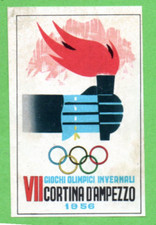 PANINI OLYMPIA 1896 1972  #279 POSTER CORTINA 1956 RECUPERATA OTTIMA REMOVED
