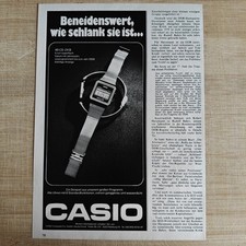 Casio Uhr Watch 1978 Vintage Adv Ad Werbung Anzeige Reklame yellowed_vintageads