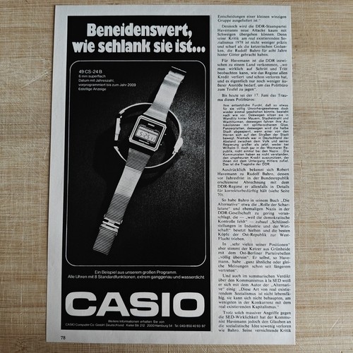Orologio casio watch 1978 - orologio,