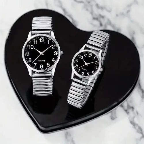 2pcs coppia orologio quarzo - 1/2pcs,
