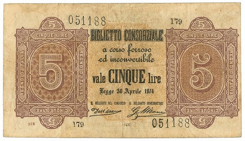 Lire biglietto consorziale - lire,