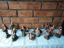PRESEPE COMPLETO STATUINE NATIVITÀ  CM 13 GESSO TERRACOTTA