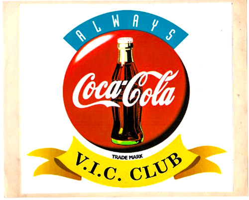 Coca cola vintage adesivo - coca-cola,