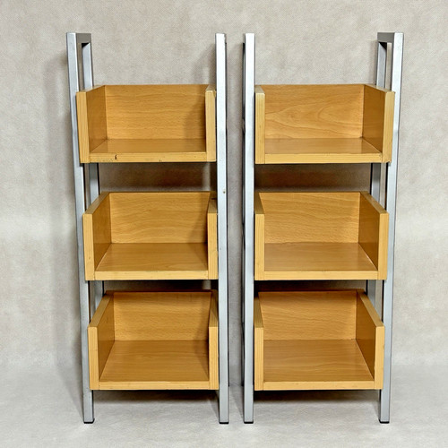 Coppia scaffali legno - coppia, 3