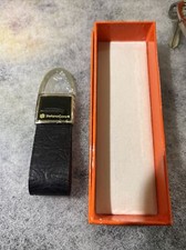 Stefano Corsini portachiavi ad anello in pelle marrone mimetico #7