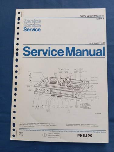 Philips 22ah903 service - mk, ii