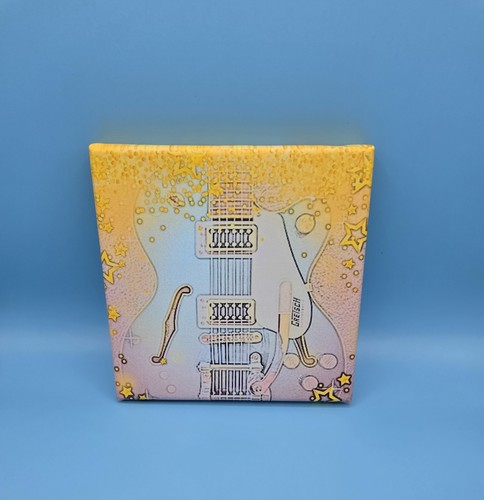 Chitarra gretsch colorata arte - chitarra,