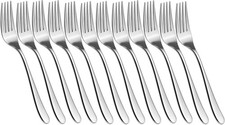Salvinelli Dafne, set 12 forchetta tavola 4 mm in acciaio inox 18 C