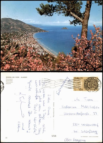 Cartoline alassio veduta - alassio,
