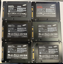 LOT OF 6 SAMSUNG  250GB 2.5"