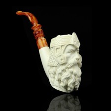 Blocco Pipe Taglia XL Gimli Il Signore degli Anelli Meerschaum Fatto a Mano NUOVO ASTUCCIO#1723