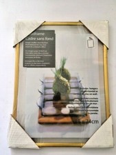 Portafoto Cornice Cornici Da Muro Foto 2 Lastre Trasparenti 18x24 Cm Oro Dorata