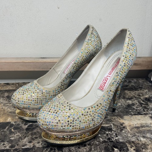Gianmarco lorenzi tacco strass - lorenzi,