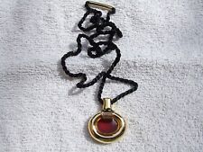 VINTAGE HERMES PARIS Profumo Bottiglia Ciondolo Collana dorato metallo PARFUM 