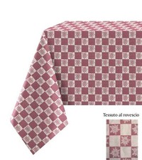 TOVAGLIA COTONE TINTO IN FILO STELLA ALPINA stile tirolese 140x140/180/240/300/3