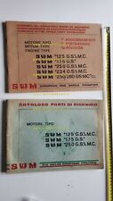 SWM 125-175-250 GS/MC 1977 + 1979 cataloghi ricambi MOTORE originali  