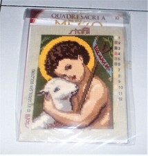 Quadri sacri a mezzo punto 10 L'AGNELLO DI DIO - Fabbri Stafil