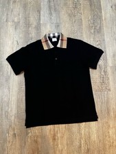 Polo Burberry London nera uomo