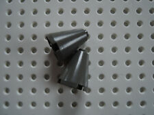 Lego 2 x Cono Cono 3942c 2x2x2 vecchio grigio scuro 