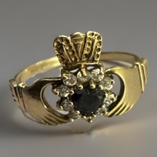 Anello Claddagh Oro Giallo 9ct