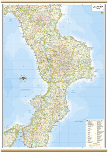 Carta geografica murale - carta,