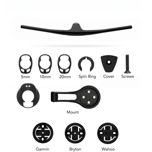Rise carbon manubrio mtb - -17°,