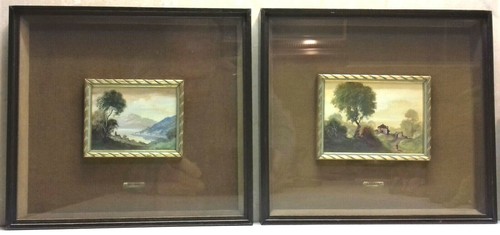 Due quadretti olio firmati - ad,