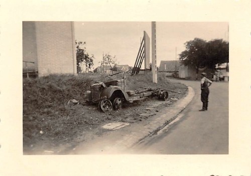 Inglese distrutto camion - distrutto,
